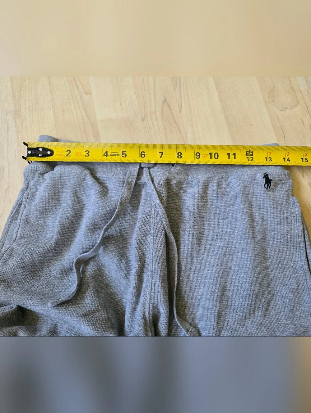 Polo Ralph Lauren Gray Waffle Knit Pants Size Medium